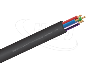 LED-Kabel 3x0.5+0.75mm sw