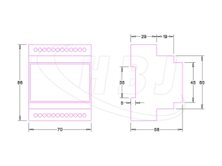 DMX4INSTALL Universal 8-kanal Abmessung