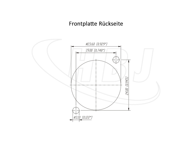 NEUTRIK NC5FD-L-B-1 Bohrplan