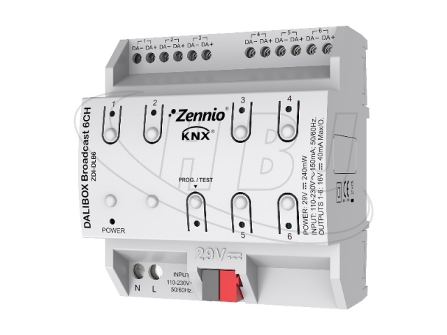 Zennio DALIBOX Broadcast 6CH